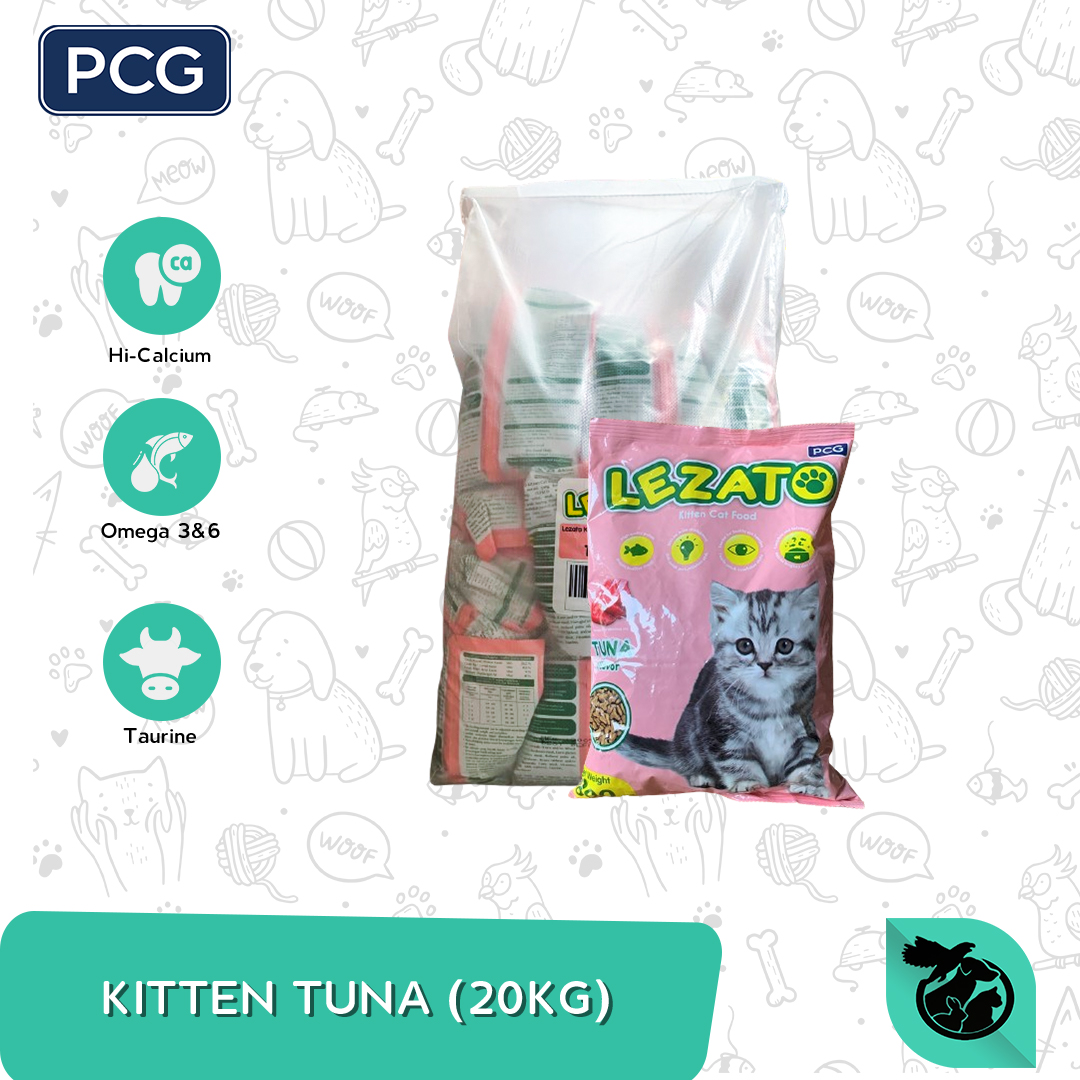 Lezato Kitten Tuna Dry Cat Food Makanan Anak Kucing & Dewasa 20kg