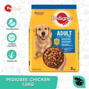 Pedigree Chicken Adult Dry Dog Food Makanan Anjing 1.5kg