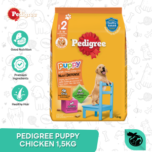 Pedigree Chicken Puppy Dry Dog Food Makanan Anjing 1.3kg