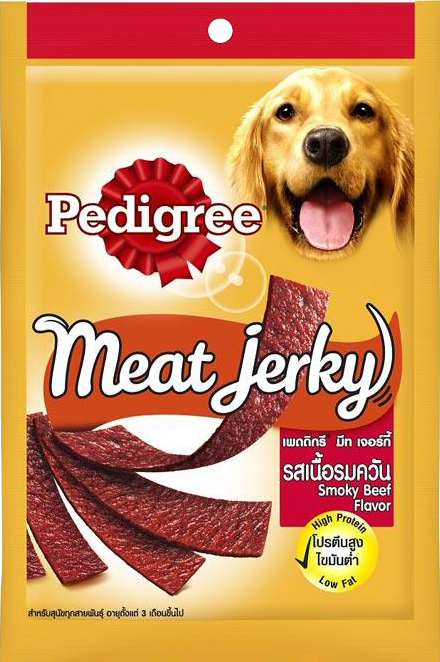 Pedigree Meat Jerky Dog Treats Snack Camilan Anjing 80gr