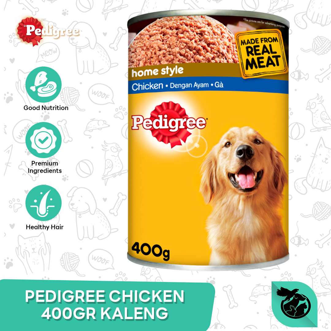 Pedigree Wet Can Dog Food Makanan Anjing Kaleng 400gr