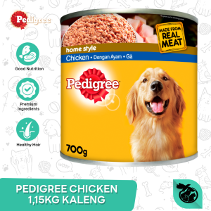 Pedigree Chicken Adult Wet Can Dog Food Makanan Anjing Dewasa Kaleng 1.15kg