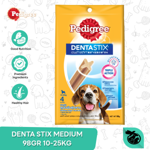 Pedigree Dentastix Medium Dog Treats Snack Camilan Anjing 98gr