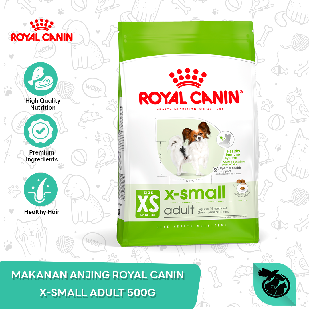 Royal Canin X-Small Adult Dry Dog Food Makanan Anjing Dewasa 500gr