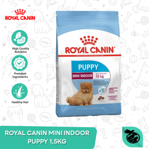 Royal Canin Mini Indoor Puppy Dry Dog Food Makanan Anak Anjing 1.5kg