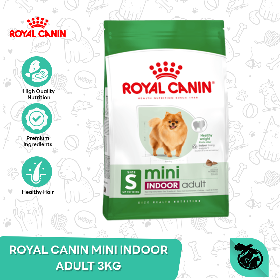 Royal Canin Mini Indoor Adult Dry Dog Food Makanan Anjing Dewasa 3kg