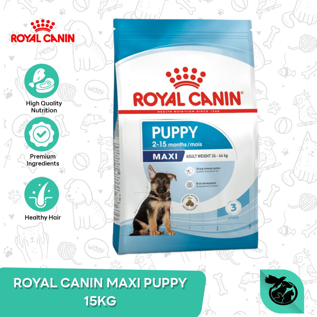 Royal Canin Maxi Puppy Dry Dog Food Makanan Anak Anjing 15kg