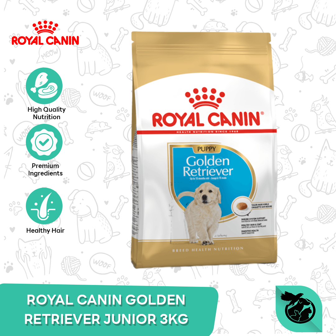 Royal Canin Golden Retriever Puppy Dry Dog Food Makanan Anak Anjing 3kg