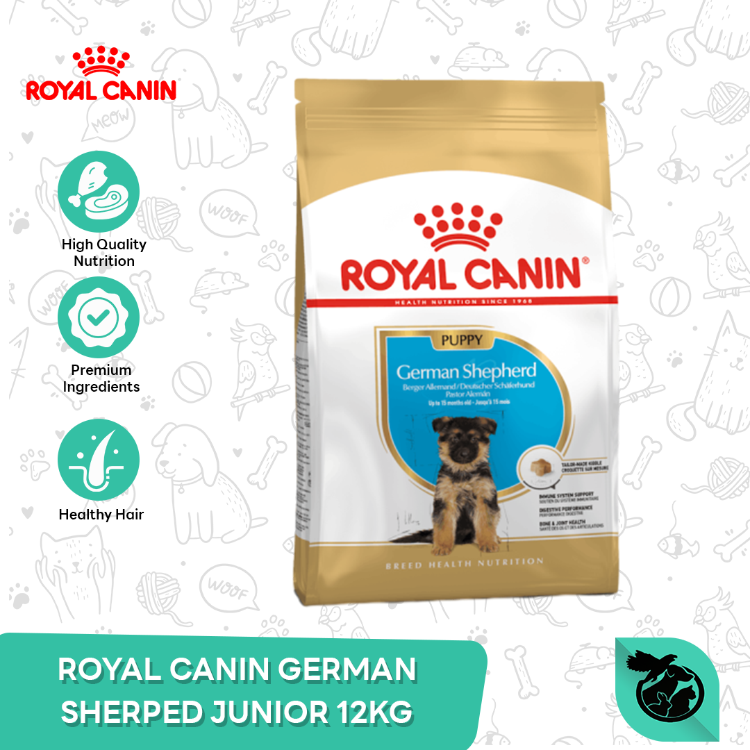 Royal Canin German Shepherd Puppy Dry Dog Food Makanan Anak Anjing 12kg