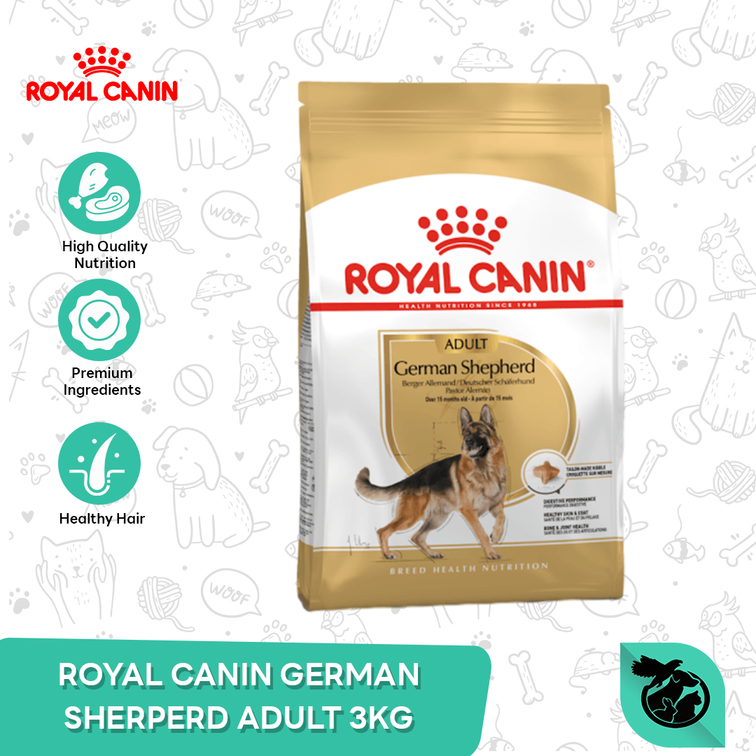 Royal Canin German Shepherd Adult Dry Dog Food Makanan Anjing Dewasa 3kg