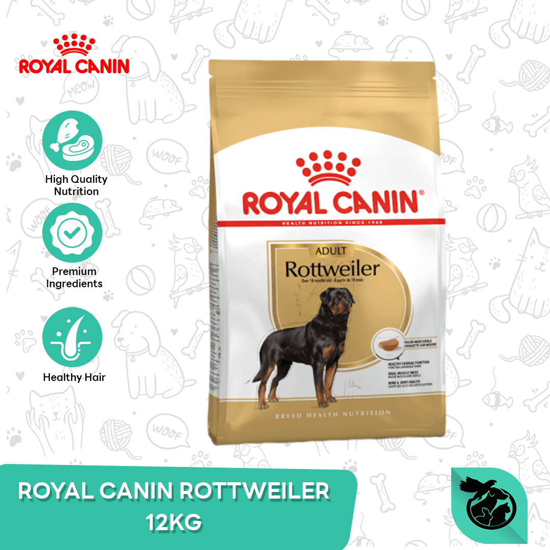 Royal Canin Rottweiler Adult Dry Dog Food Makanan Anjing Dewasa 12kg - Image 2