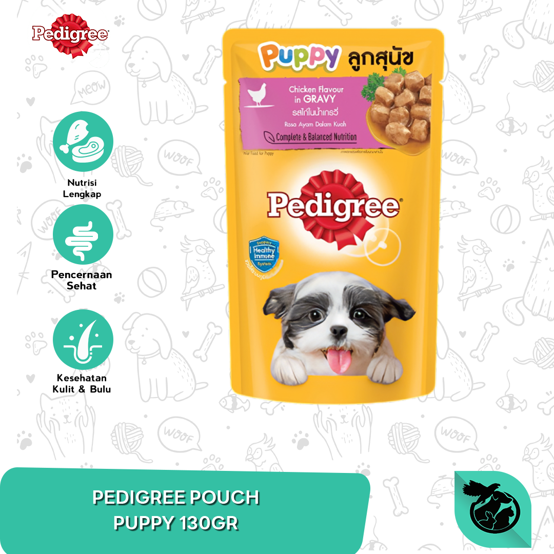 Pedigree Pouch Dog Wet Food Makanan Anjing 130gr
