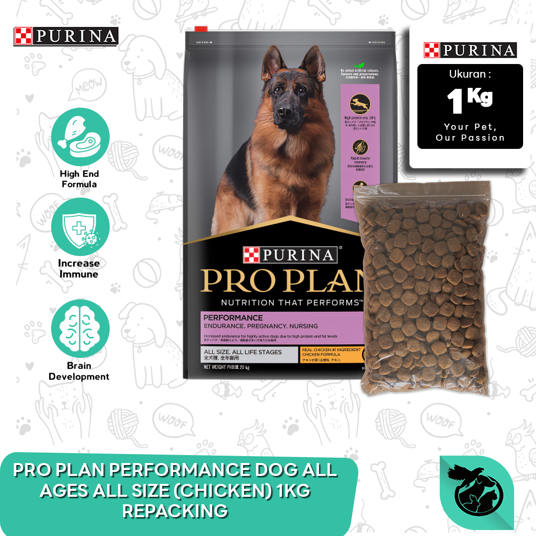 Makanan Anjing PRO PLAN DOG ALL AGES ALL SIZE CHICKEN 1 KG REPACK
