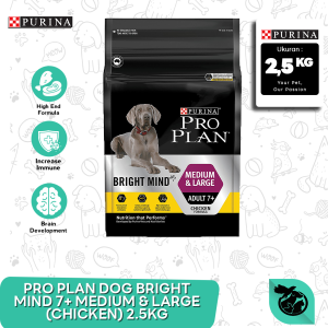Makanan Anjing Pro plan Senior Medium And Large Adult 7+ 2.,5 kg