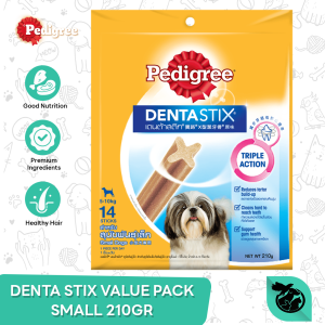 Pedigree Dentastix Value Pack Small Dog Treats Snack Camilan Anjing 210gr