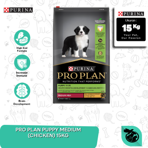 Makanan Anjing Pro Plan Medium Puppy 15kg Dry Food Medium Breed