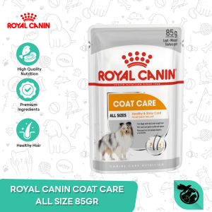 Royal Canin Coat Care All Size Adult Wet Pouch Dog Food Makanan Anjing Dewasa 85gr