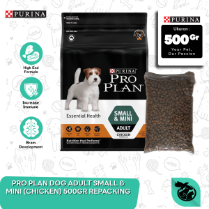 PRO PLAN DOG ADULT - SMALL & MINI (CHICKEN) 500 GR REPACKING