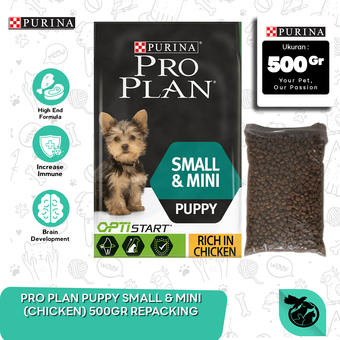 PRO PLAN PUPPY - SMALL & MINI (CHICKEN) 500 GR REPACKING