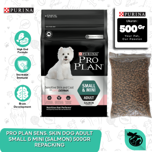 PRO PLAN SENS. SKIN - DOG ADULT - SMALL & MINI (SALMON) 500 GR REPACKING