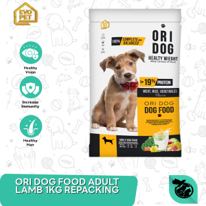 Makanan Kering Anjing Dewasa Ori Dog Food Lamb Domba Adult Repack 1 KG