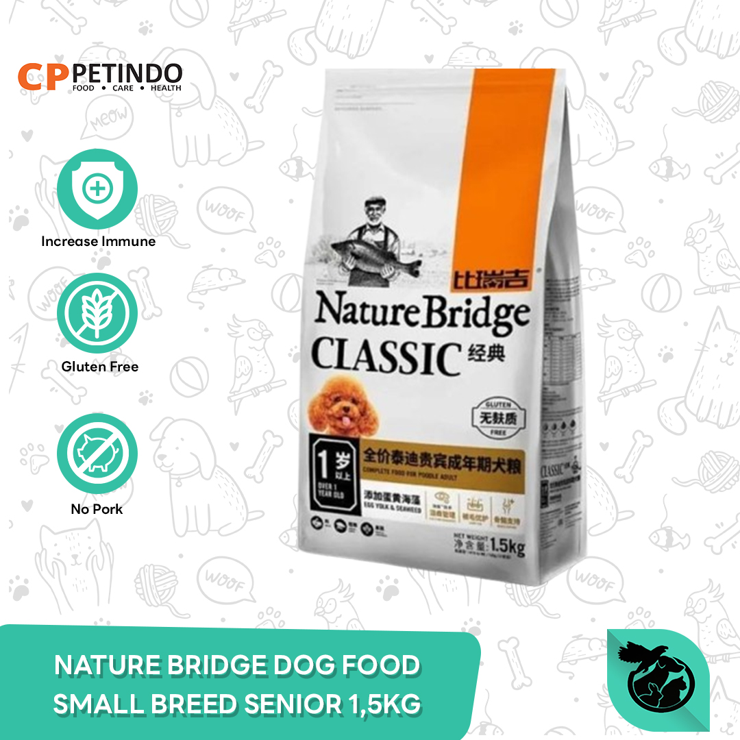 Nature Bridge Makanan Anjing Kecil Dog Food Small Breed Senior 1.5 KG