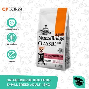 Nature Bridge Smal Breed Adult Dog Food Dry Makanan Anjing Kecil 1.5KG
