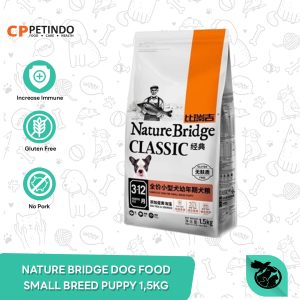 Nature Bridge Smal Breed Puppy Dog Food Dry Makanan Anjing Kecil 1.5KG
