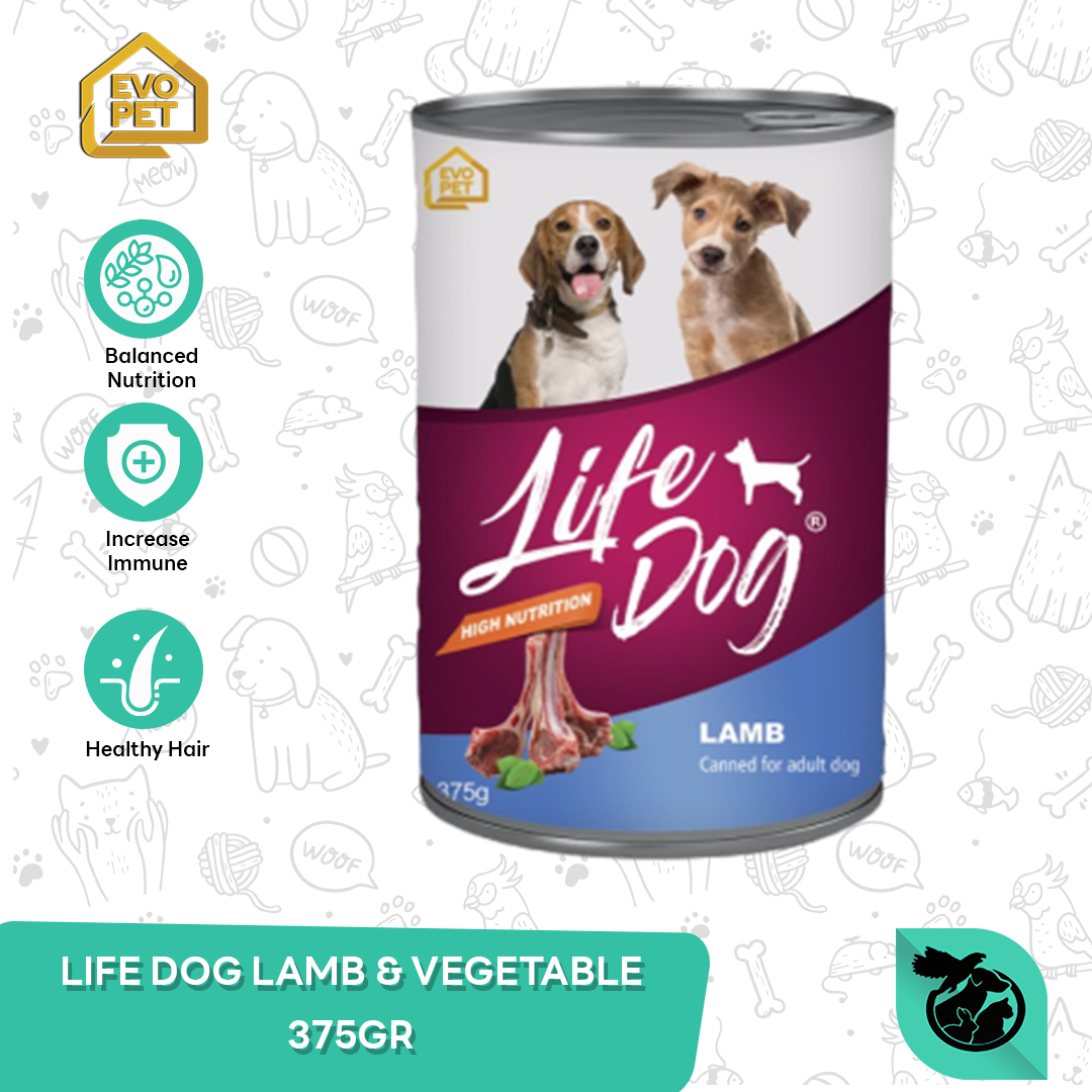 Makanan basah Wet food Anjing kaleng Life dog 375 gr Non Pedigree - Image 3