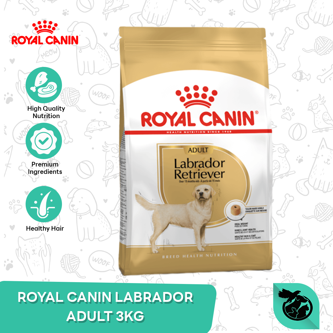 Royal Canin Labrador Adult Dry Dog Food Makanan Anjing Dewasa 3kg