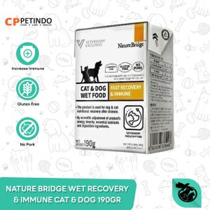 Nature Bridge Cat Dog Wet Food Fast Recovery Immune 190 Gram