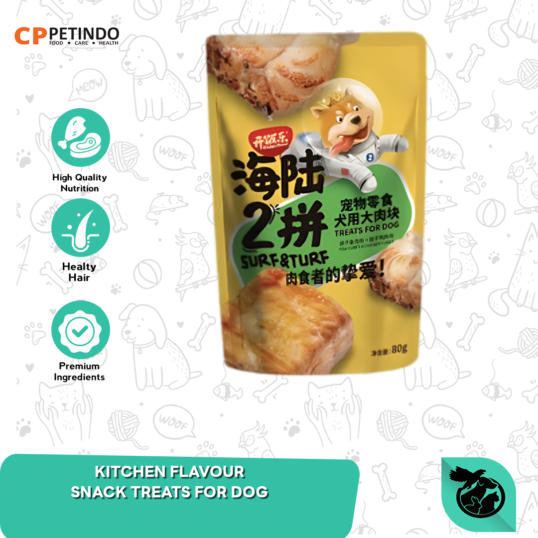 Snack Treats Cemilan Anjing Kitchen Flavour 80 Gram