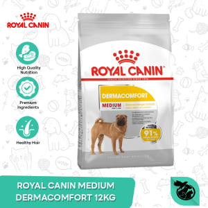 Royal Canin Medium Dermacomfort Adult Dry Dog Food Makanan Anjing Dewasa 12kg
