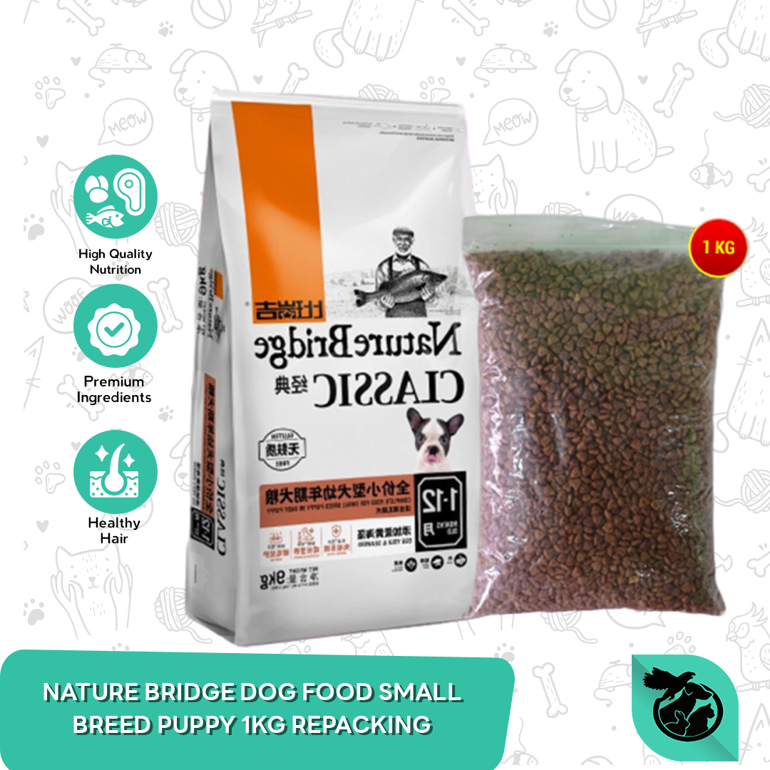 Makanan Anak Anjing Nature Bridge Small Breed Puppy Dog Food 1 KG