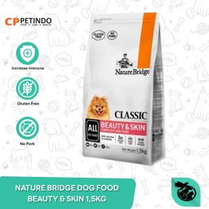 Makanan Anjing Nature Bridge Dog Food Beuaty Skin 1.5 KG