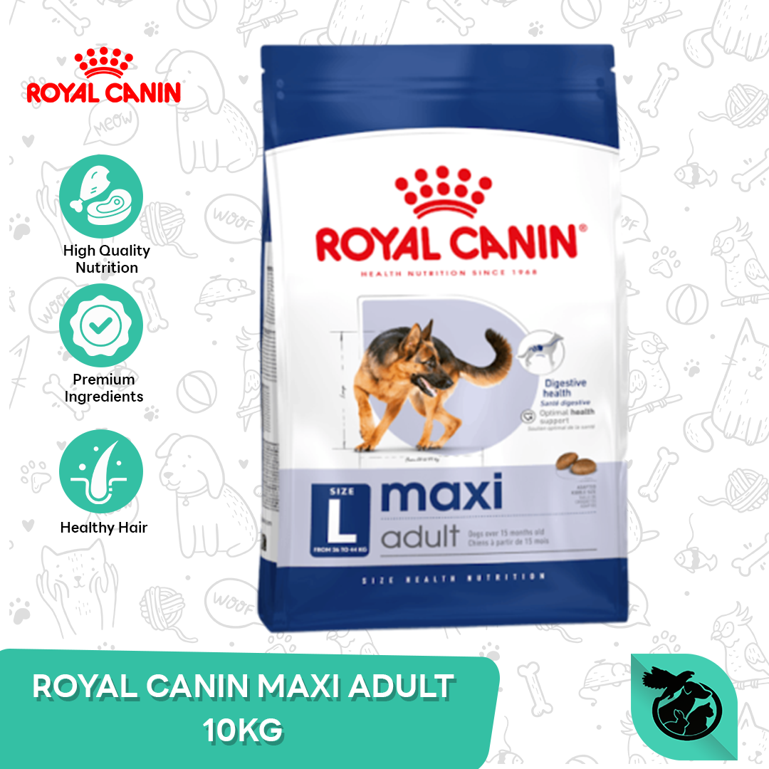 Royal Canin Maxi Adult Dry Dog Food Makanan Anjing Dewasa 10kg