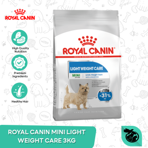 Royal Canin Mini Light Weight Care Adult Dry Dog Food Makanan Anjing Dewasa 3kg