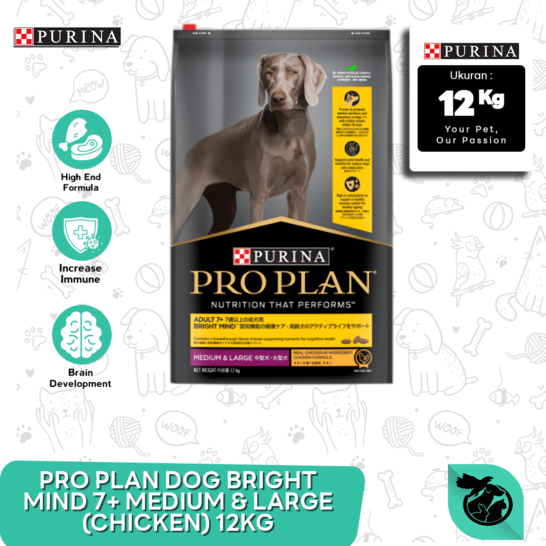 Pro Plan Dog Bright Mind Medium Large 7 Senior 12 Kg