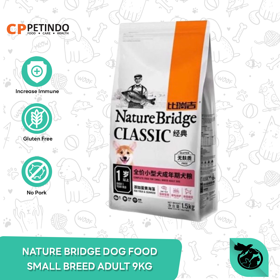 Nature Bridge Small Breed Dog Food Makanan Anjing 9 Kg