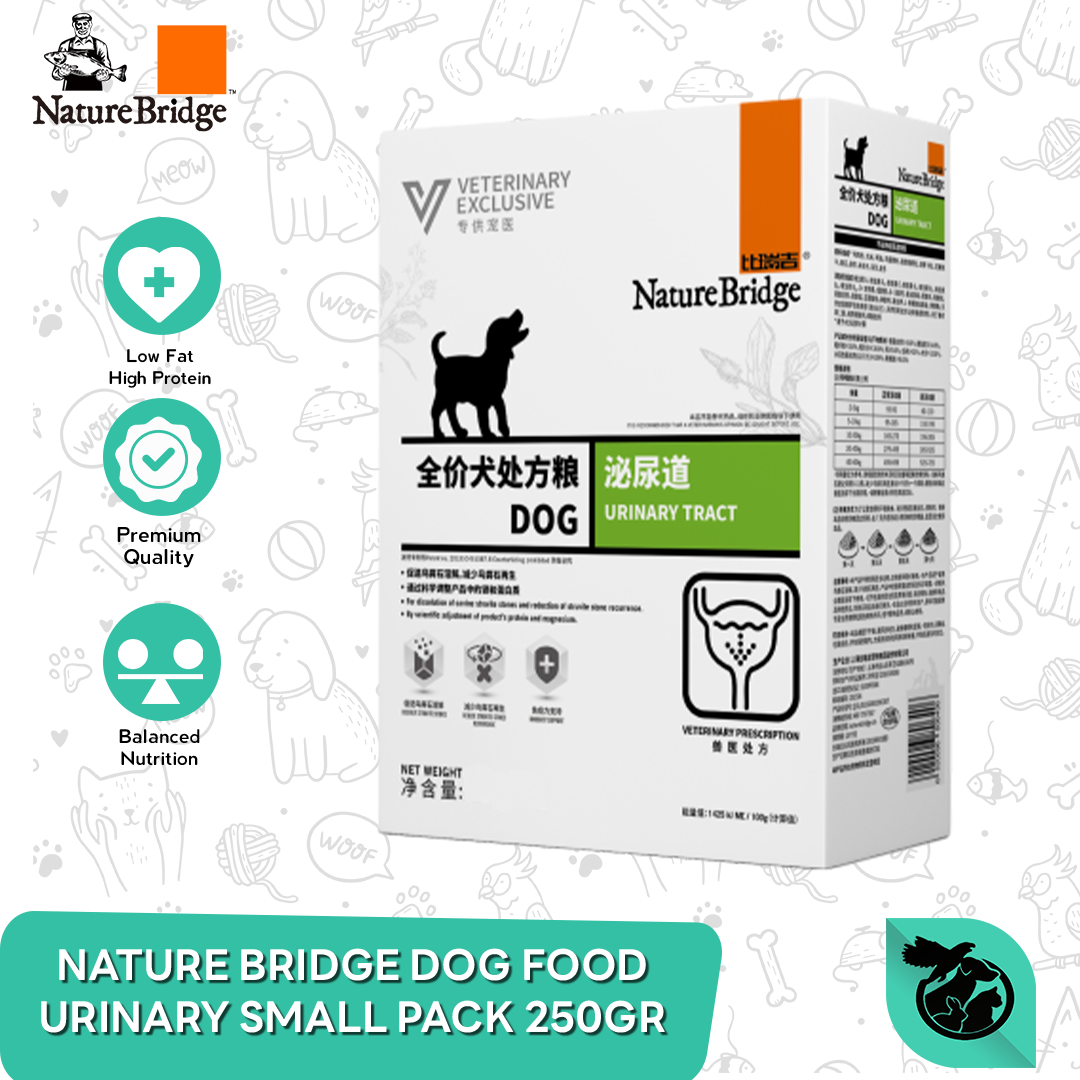 Nature Bridge Urinary Tract Dog Food Small Pack Makanan Anjing 250Gram