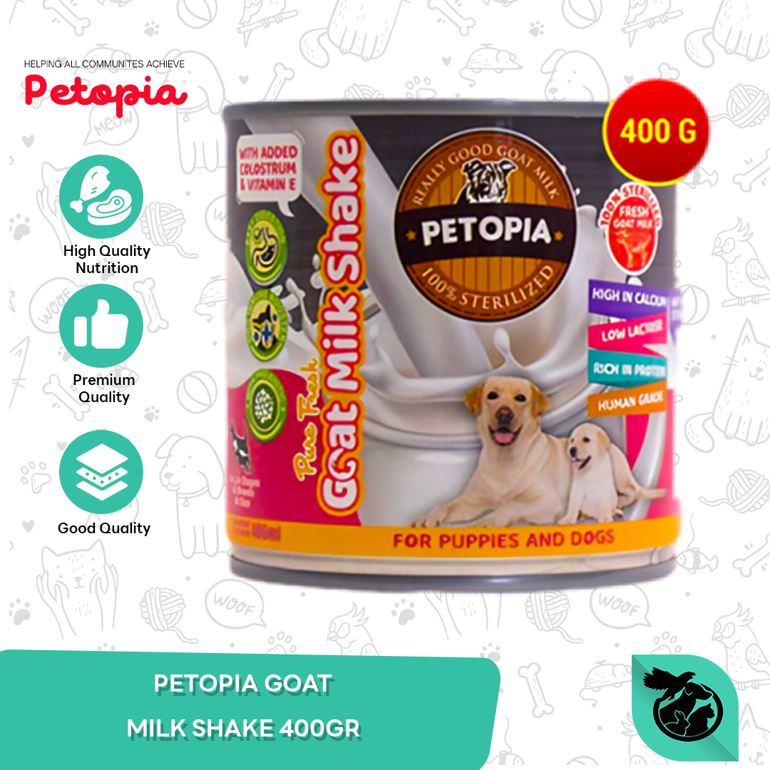 Susu Anjing Petopia Goat Milk Shake Puppy 400 Gram
