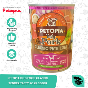 Makanan Anjing Petopia Premium Kaleng Can 380 Gram - Tasty Pork