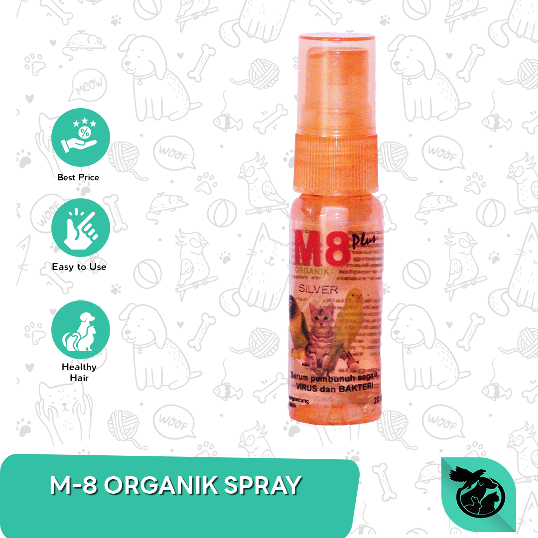 Obat Luka Kucing Anjing M8 Plus Spray Anti Bakteri Virus Obat Snot