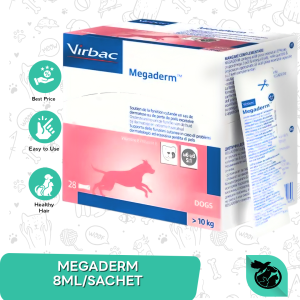 Vitamin Kucing dan Anjing - Virbac Megaderm 8ml