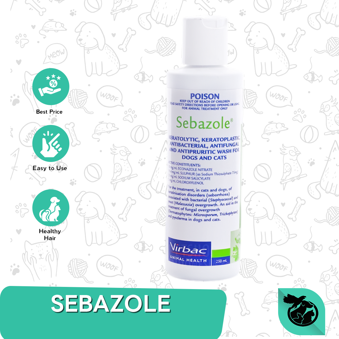 Shampoo Anti Jamur Anjing / Kucing - Virbac Sebazole