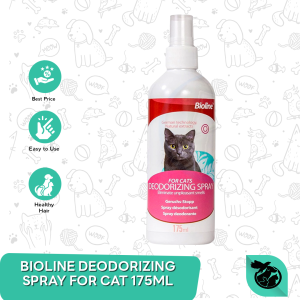 Penghilang Bau Hewan Kucing Bioline Deodorizing Cat Spray 175 ML