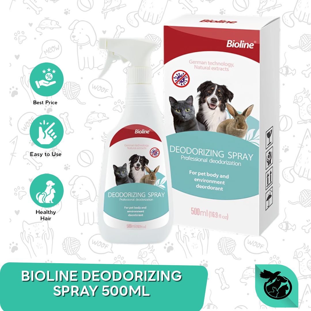 Penghilang Bau Hewan Peliharaan Bioline Deodorizing Spray 500 ML