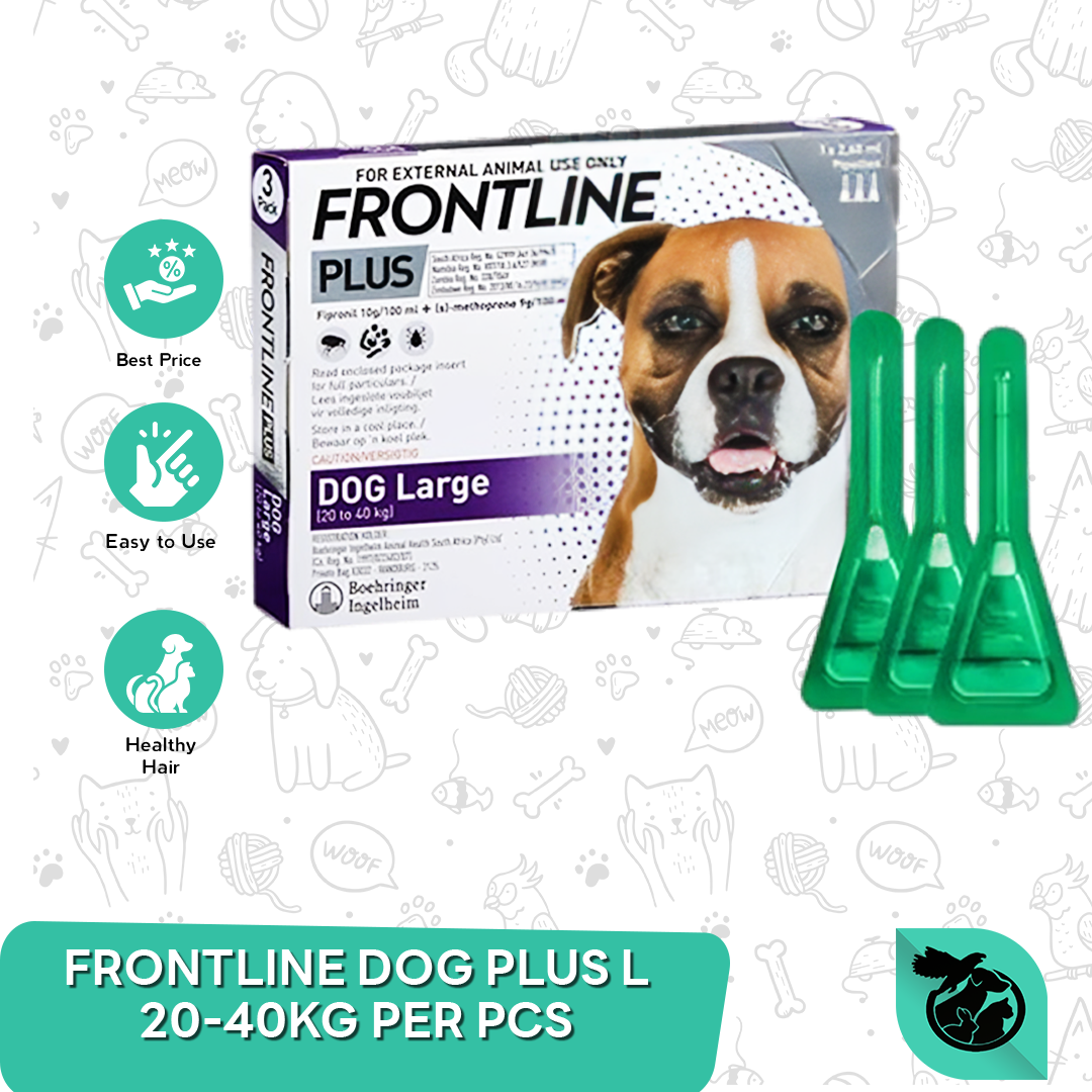 Obat Kutu Anjing Ras Besar - Frontline Plus Dog 20 - 40 Kg