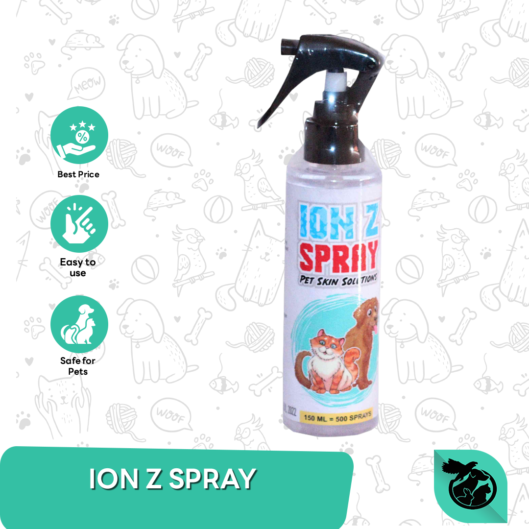Pembasmi Jamur Scabies Virus Bakteri Hewan Ion Z Spray 150 ml
