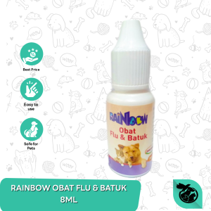 Obat batuk Flu Pilek Kucing Anjing rainbow 8 Ml